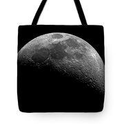 Illuminated Half Of The Moon Tote Bag