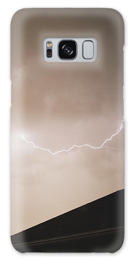 Lightning Illuminates Night Sky Galaxy Case