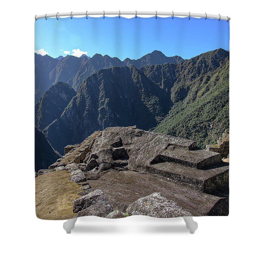 Majestic Mountain Views At Machu Picchu Shower Curtain