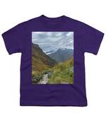 Trail Through Majestic Mountain Landscape To Dead Woman's Pass Youth T-Shirt