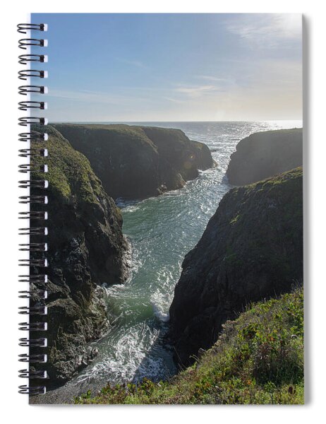 Dramatic Coastal Cliff Scene Spiral Notebook