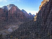 Breathtaking Valley Vista In Zion National Park Jigsaw Puzzle