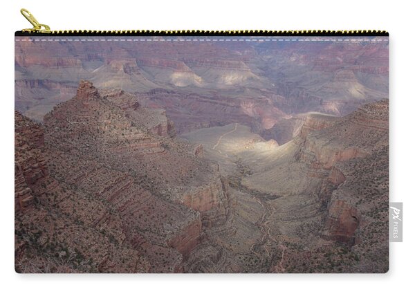 Majestic Grand Canyon Overlook Under Azure Sky Zip Pouch