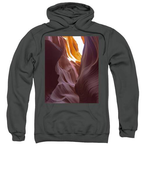 Curves Of Sunlit Antelope Canyon Walls Sweatshirt