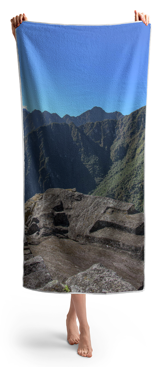 Majestic Mountain Views At Machu Picchu Beach Towel