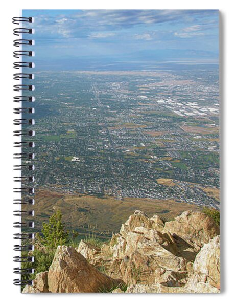 Expansive View From Ben Lomond Summit Spiral Notebook