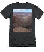 Majestic Grand Canyon Overlook Under Azure Sky T-Shirt