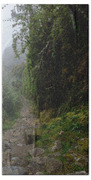 Misty Forest Pathway On The Inca Trail Bath Towel