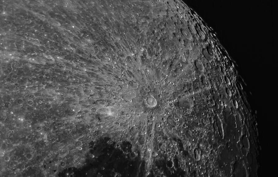 Lunar Surface Craters in Detail Photograph by Brandon Wichmann