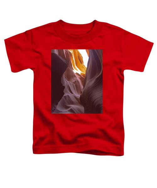 Curves Of Sunlit Antelope Canyon Walls Toddler T-Shirt
