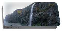 Secluded Coastal Waterfall Cascade Portable Battery Charger