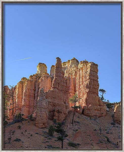 Majestic Sandstone Formations Of Bryce Canyon National Park Framed Print