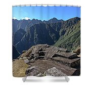 Majestic Mountain Views At Machu Picchu Shower Curtain