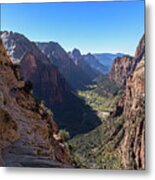 Breathtaking Zion Canyon View Metal Print