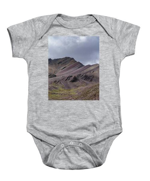Majestic Andean Mountainscape With Colorful Striations Baby One-Piece
