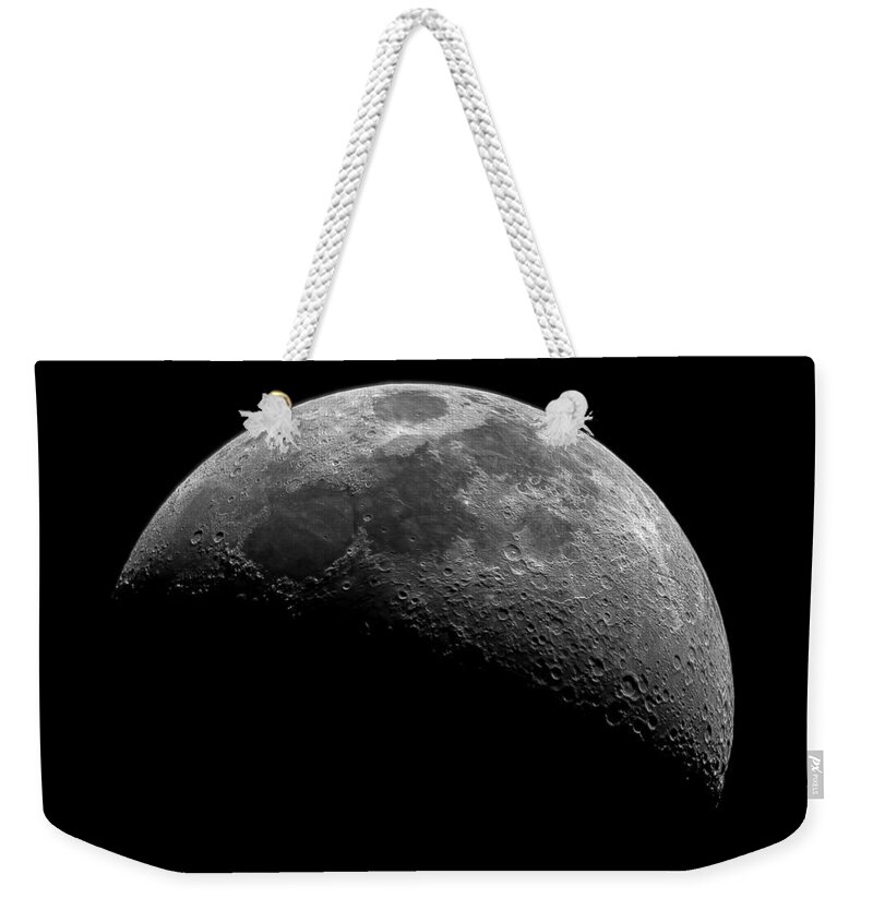 Illuminated Half Of The Moon Weekender Tote Bag