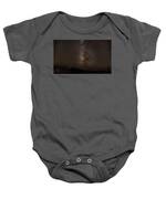 Milky Way Over Tranquil Shoreline Baby One-Piece