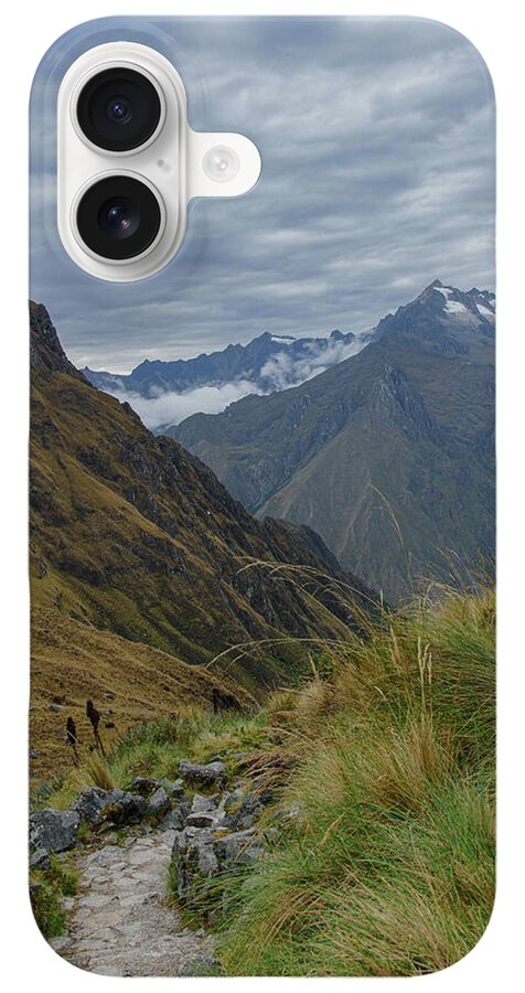 Trail Through Majestic Mountain Landscape To Dead Woman's Pass iPhone Case