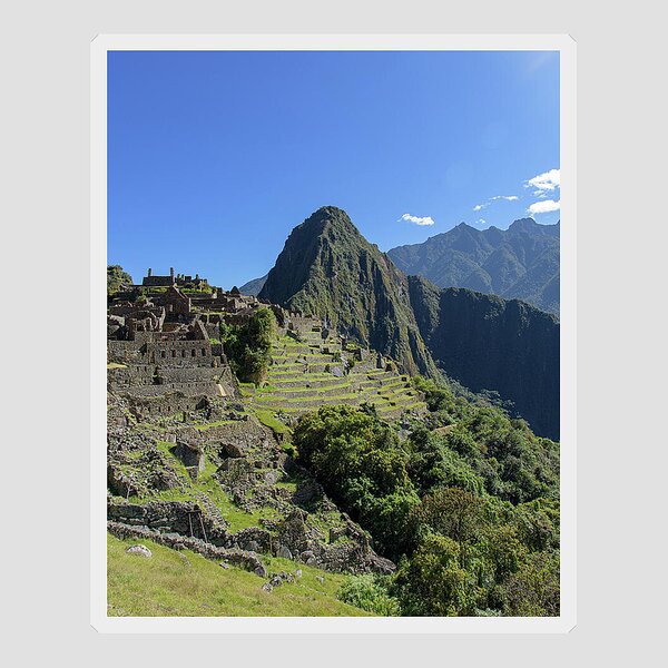 Machu Picchu In Sunlit Splendor Sticker