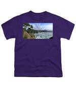 Coastal Serenity With Rugged Cliffs Youth T-Shirt