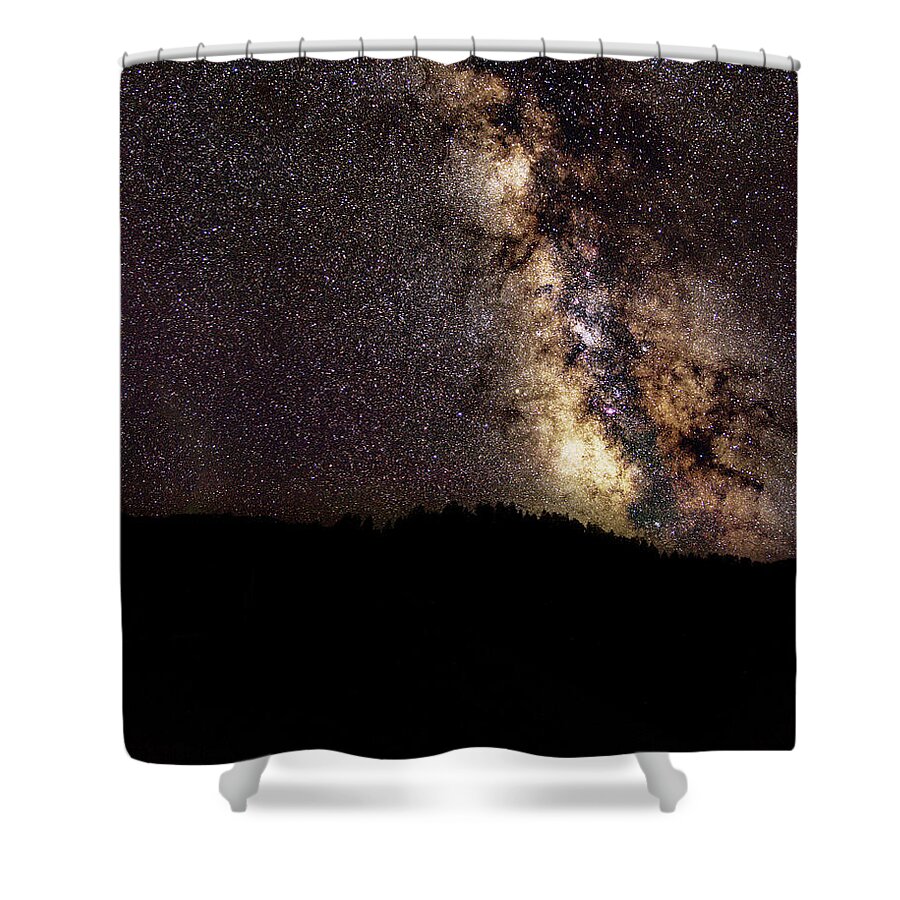 Night Sky Brimming With Stars Shower Curtain