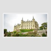 Majestic Castle On Hill Sticker