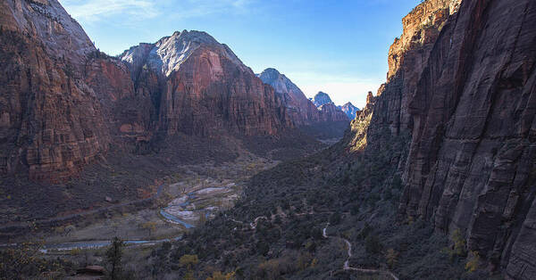 Breathtaking Valley Vista In Zion National Park Poster