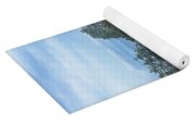 Serene Coastal Rocky Landscape Yoga Mat