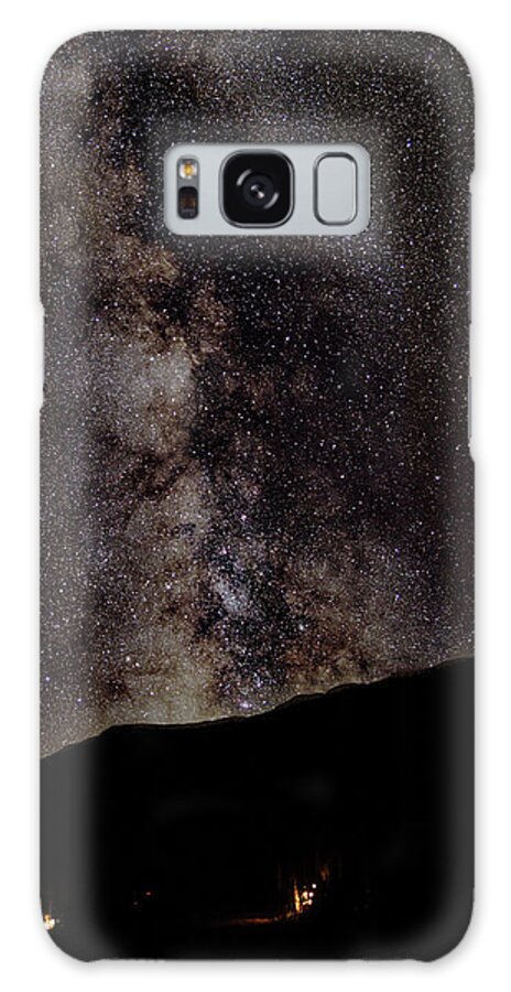 Starry Night Over Mountain Landscape Galaxy Case