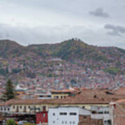 Rooftops and Hills of Cusco Art Print