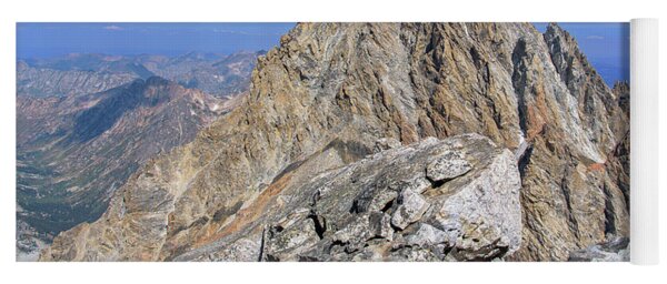Majestic Mountain Peak Under Clear Skies Yoga Mat