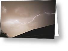 Lightning Illuminates Night Sky Greeting Card