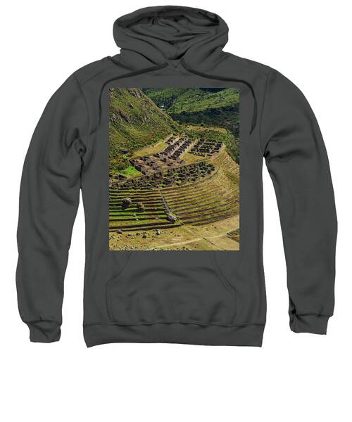 Ancient Terraces And Ruins In Andes Mountains Sweatshirt