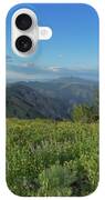 Mountain View with Wildflowers iPhone Case