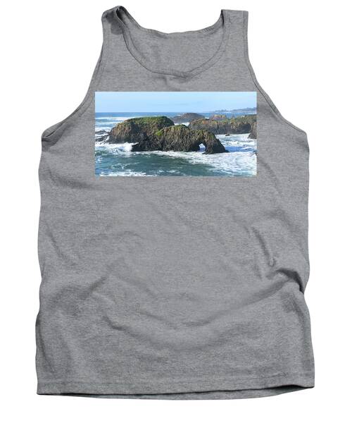 Majestic Coastal Rock Formations Tank Top