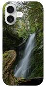 Serene Waterfall in Lush Forest iPhone Case