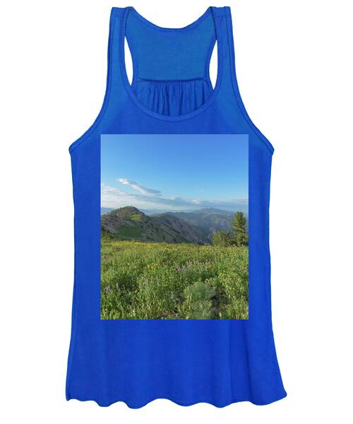Mountain View with Wildflowers Women's Tank Top