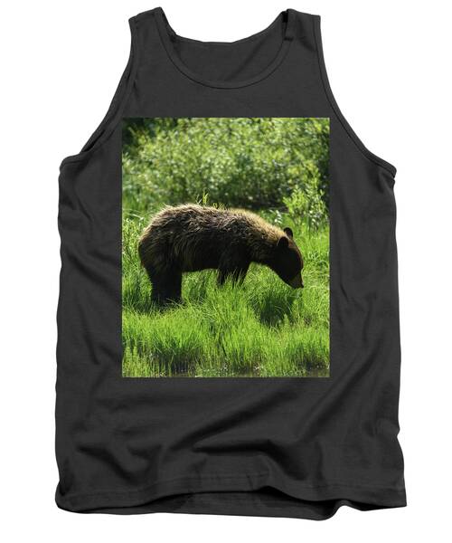 Solitary Bear In Grand Teton National Park Tank Top