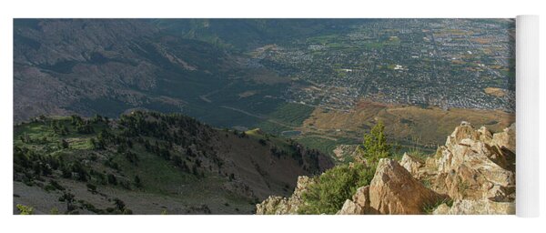 Expansive View From Ben Lomond Summit Yoga Mat