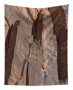 Towering Desert Sandstone Cliffs In Zion National Park Tapestry