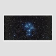 Pleiades Cluster in Cosmic Night Sticker by Brandon Wichmann
