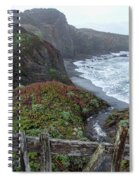 Rocky Coastline With Vibrant Foliage Spiral Notebook