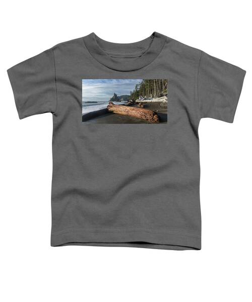 Driftwood on a Pebbled Beach Toddler T-Shirt