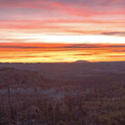 Serene Mountain Sunrise In Bryce Canyon National Park Poster