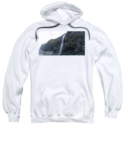 Secluded Coastal Waterfall Cascade Sweatshirt