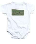 Bobcat in Grassy Field Baby One-Piece
