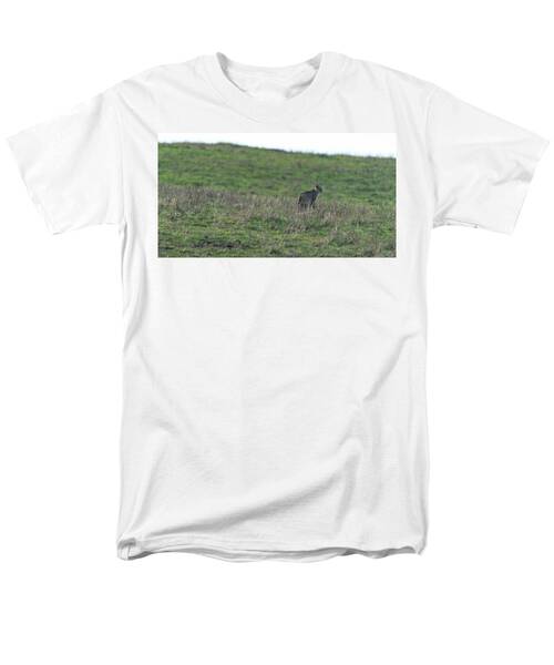 Bobcat in Grassy Field Men's T-Shirt  (Regular Fit)