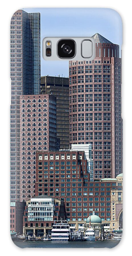 Boston Skyline by the Water Galaxy Case