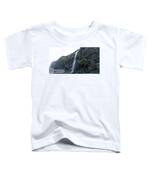 Secluded Coastal Waterfall Cascade Toddler T-Shirt
