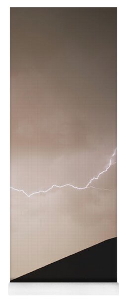Lightning Illuminates Night Sky Yoga Mat